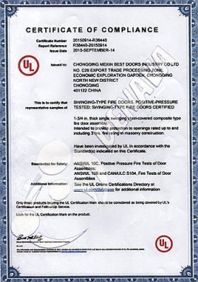 certificacion ul puertas