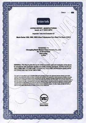 certificacion puertas cortafuego